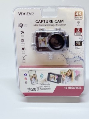 Vivitar Capture Cam With Electronic Image Stabilizer 4K Ultra HD 16MP Brand New