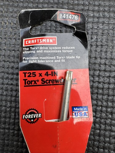 Sears Craftsman USA Nos T25 Torx Screwdriver 41476 - Picture 2 of 9