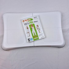 Nintendo Wii Balance Board  Wii Fit Plus Game Clean Tested Works Bundle