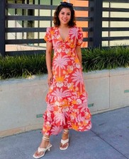 ZARA NWT WOMAN SS24 PRINTED MIDI DRESS ZW COLLECTION MULTICOLORED | 3349/187 L 