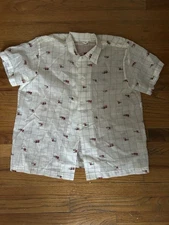 BODE Sheer Camel Vacation Shirt (S/M)