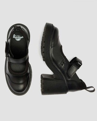 Dr.Martens EVIEE TECH MONO Mary Jane Shoes chunky heels BLACK