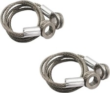 Peterbilt Hood Control Cable Set 2x Long Side 357 375 377 378 379 Silver