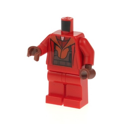 1x Lego Torso Beine Minifigur SW Naboo Fighter Pilot rot sw0340 970c00 973pb1042
