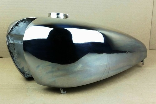 Norton 16H Model 1 18 ES2 Chrome Petrol Gas Fuel Tank NOS, A2/274 - Picture 4 of 10