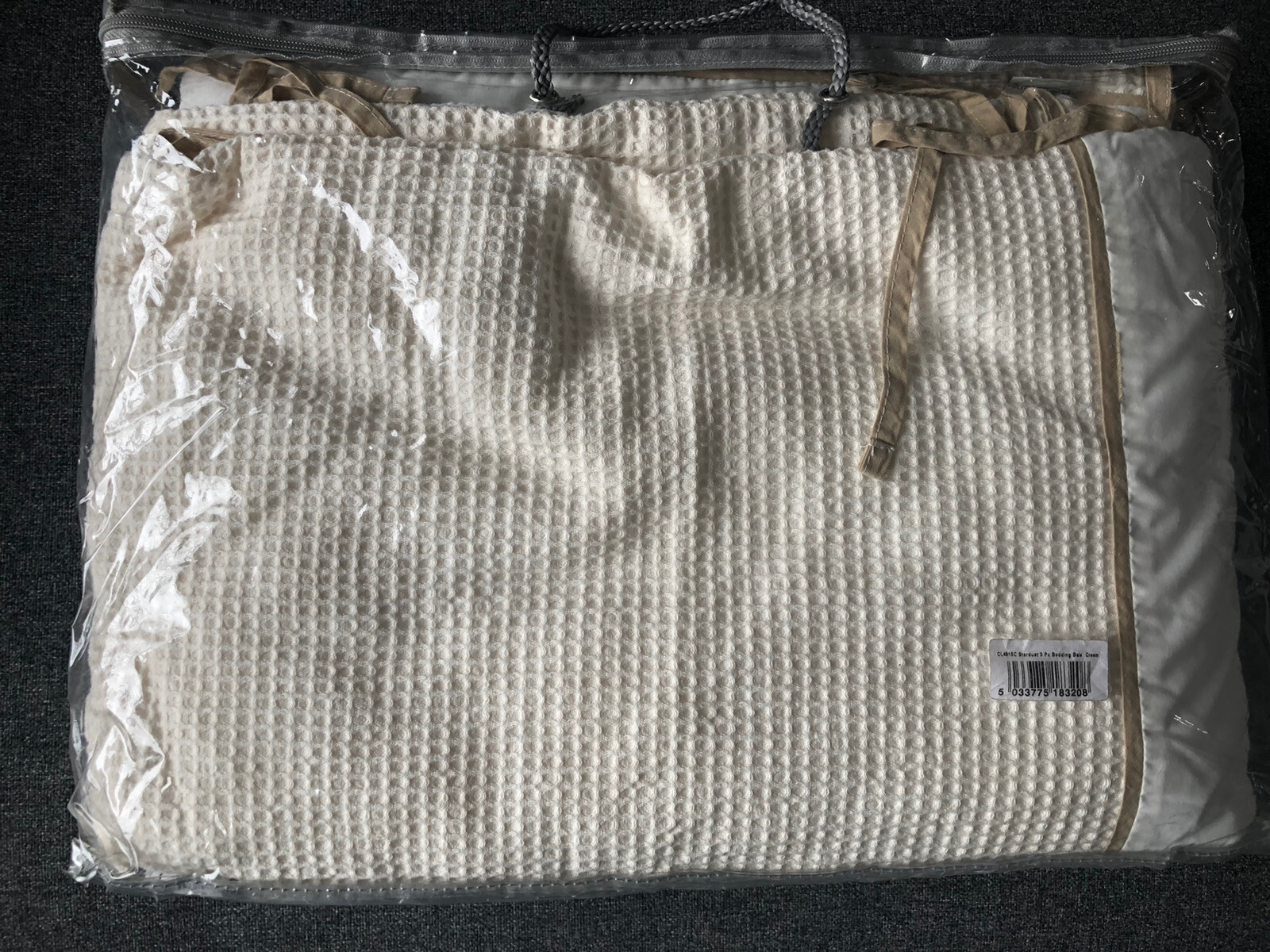 Clair De Lune Cot/Cot Bed Quilt & Bump Set And Fleece Blanket Stardust Cream eBay