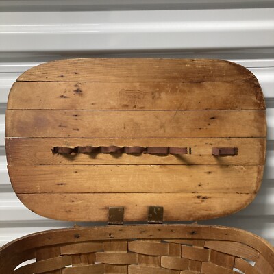 Vintage 1940/1950's Wov-N-Wood by Jerywil Picnic Basket | eBay