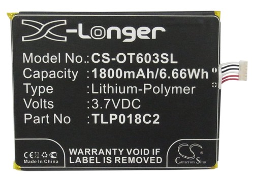 Bateria brytyjska do Alcatel One Touch Idol Ultra OT-6033 TLP018C2 TLp018C4 3,7V RoHS - Zdjęcie 5 z 6