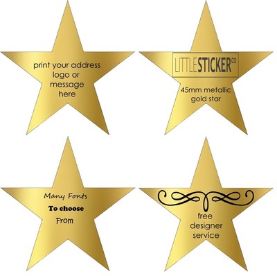 Free Printable Star Gold Labels