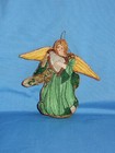 Vintage Angel with Lyre Silk Embroidered Christmas Ornament — photo 1