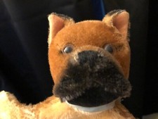 STEIFF BOXER DOG HAND PUPPET MADE IN GERMANY TAG MISSING VINTAGE STEIFF
