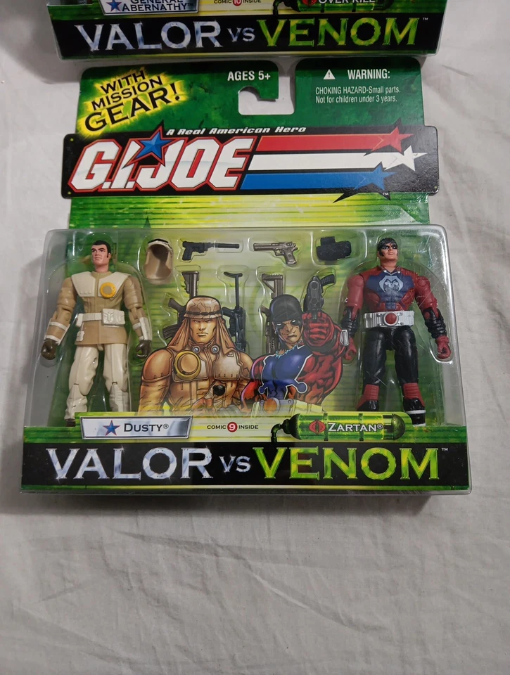 Lot Of 2 2004 GI Joe Valor vs Venom Figure 2 Pack Set Complete Factory Sealed. - Image 3 of 4