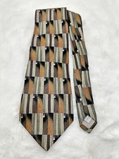 Vintage Pierre Cardin Men  s Tie 100 Silk Abstract Art Made In USA