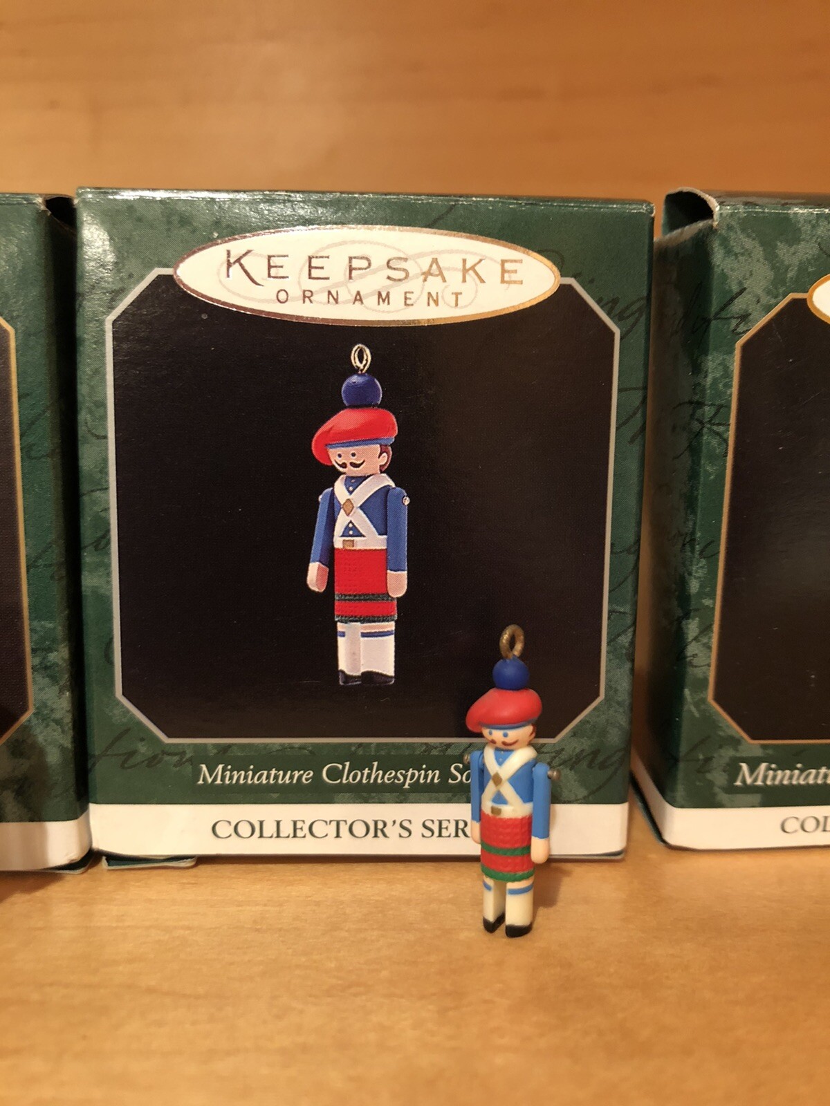 Hallmark Keepsake Miniature Ornaments Complete Collector Set CLOTHESPIN