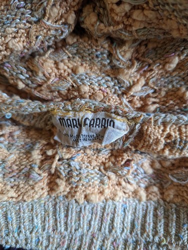 VINTAGE 1970s MARY FARRIN PATTERNED KNIT JUMPER. MEDIUM - Picture 3 of 3