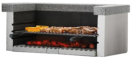 Palazzetti in Giardino Modulo Barbecue Appoggio Singolo Top Grigio 90x45 H42 cm - 第 3/6 張圖片