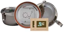 CVault Storage Humidity Container - Stainless Steel, Small pack of 4      102229