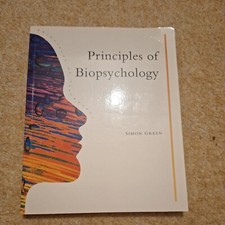 Principles Of Biopsychology by Simon Greene (Paperback, 1994)