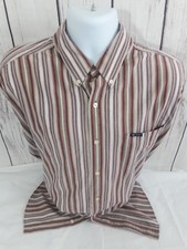 CHAPS MENS DRESS SHIRT STRIP MULTI COLOR XL 