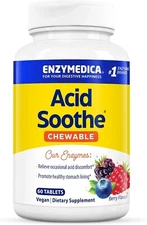 Enzymedica,  Acid Soothe Chewable,   Vegan, Non-GMO, 60 Tablets