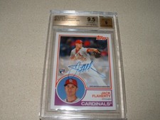 2018 TOPPS '83 AUTOGRAPHS JACK FLAHERTY SIGNED ROOKIE CARD BGS GEM MINT 9.5
