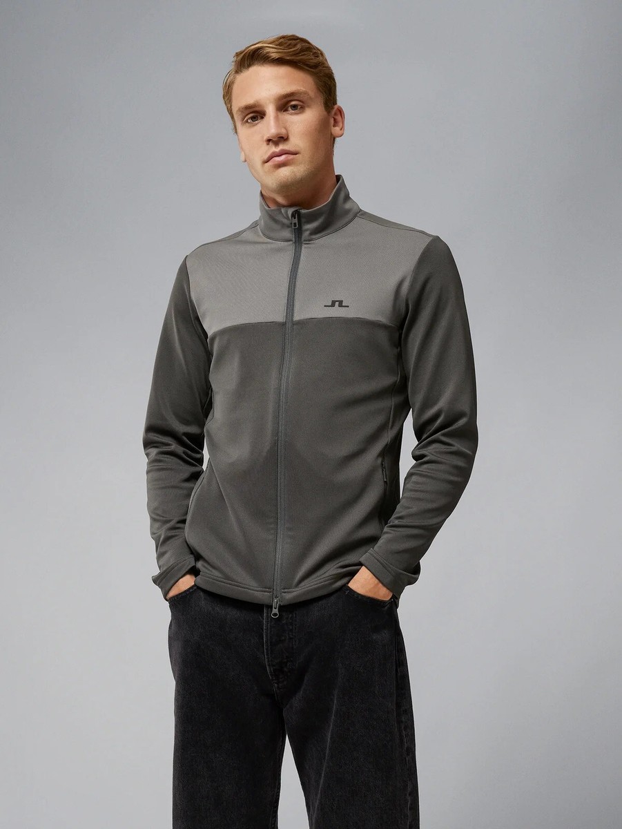 メンズウェア J.LINDEBERG J. Lindeberg Men's Full Zip Banks Mid Layer - Worldwide Golf