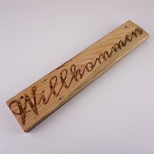Vintage Holzschild Shabby Chic Wandschild "Willkommen" aus Altholz, Unikat