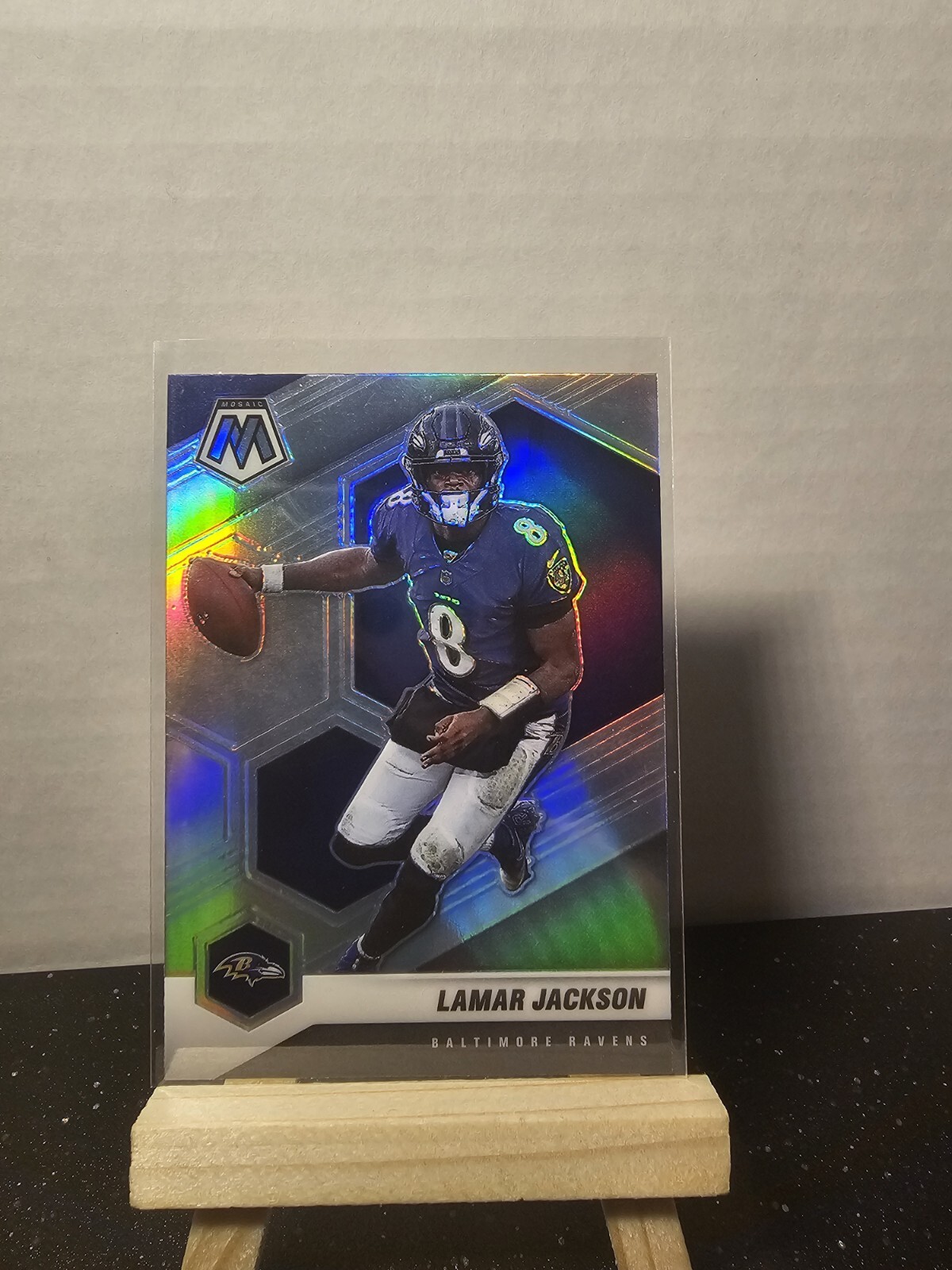 Lamar Jackson 2021 Panini Mosaic Silver #19
