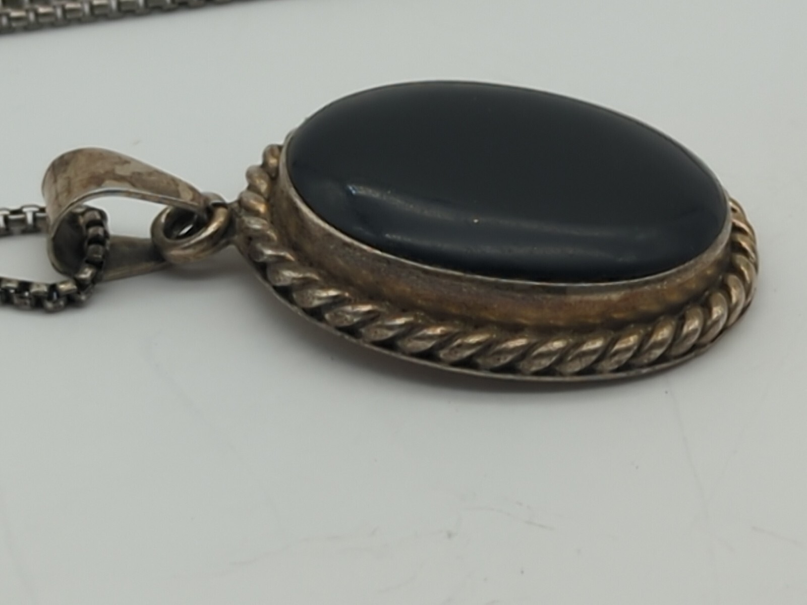 LARGE STATEMENT PENDANT STERLING SILVER MEXICO WI… - image 4