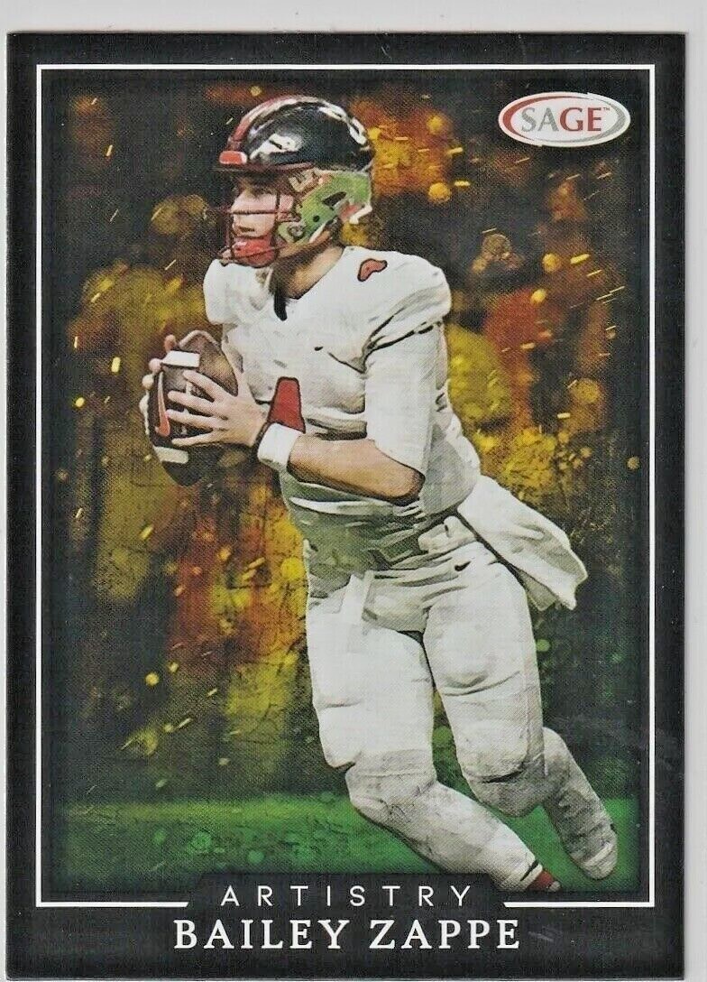 2022 SAGE Artistry Football Base/Silver/Purple/ Singles - You Pick Your Card