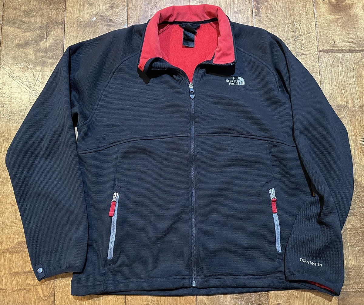 The North Face TKA Stealth Jacket Full Zip Fleece Mens Lg