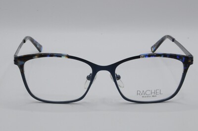 RACHEL ROY BRIGHT CAT EYE EYEGLASS FRAMES NAVY BLUE 52-16-135 NEW