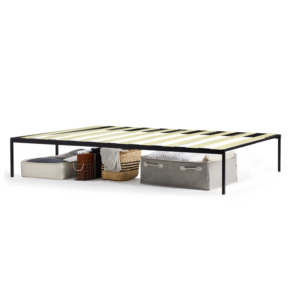 Cama plataforma metálica Continental Sleep 14" con listones de madera Foto 3 de 4
