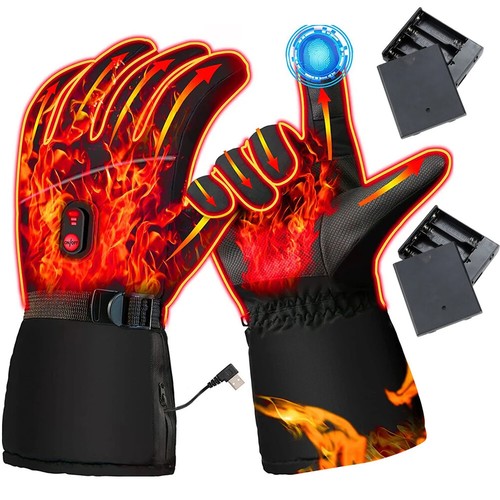 USB  Heating Thermal Glove Winter Warm Heated Glove for Cycling Skiing Hiking - Picture 23 of 23