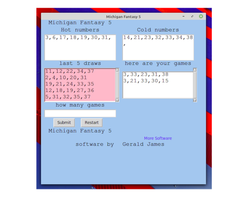 Michigan Fantasy 5 Lottery Numbers software DVD for Windows 7 & 8 & 10 - Afbeelding 19 van 20
