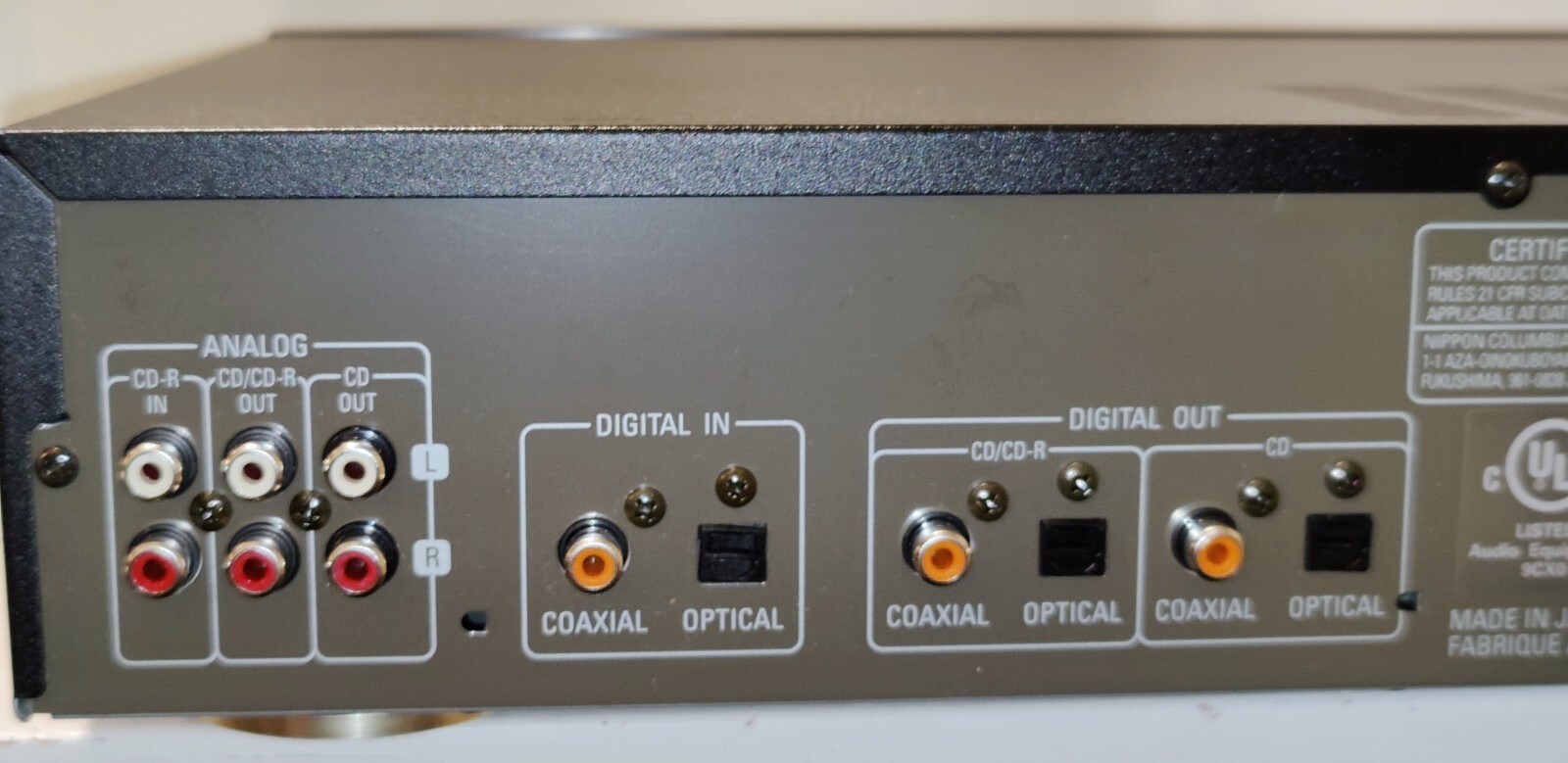 Denon CDRW1500 CD Recorder Dual Deck w/Digital & Analog Inputs