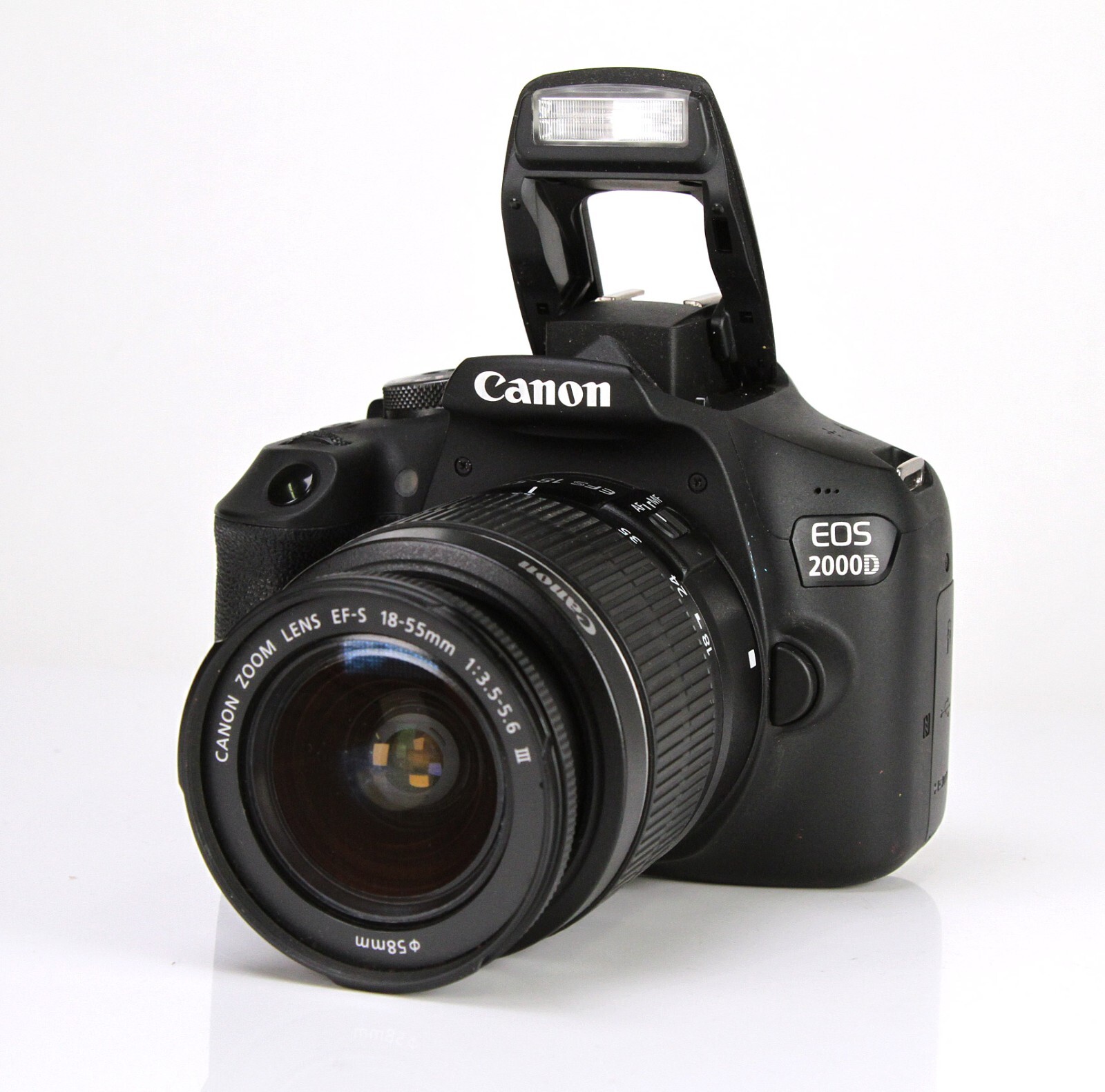 Canon EOS 2000D DSLR Camera & 1855mm III Lens Kit Battery & Charger