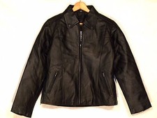 Bikers Dream Apparel Insulated Black Leather Motorcycle Jacket / M / Great / B62