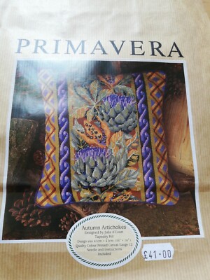 Primavera GOBELIN NEEDLEPOINT Kissen Do It yourself tapestry Kit Julia A'Court 