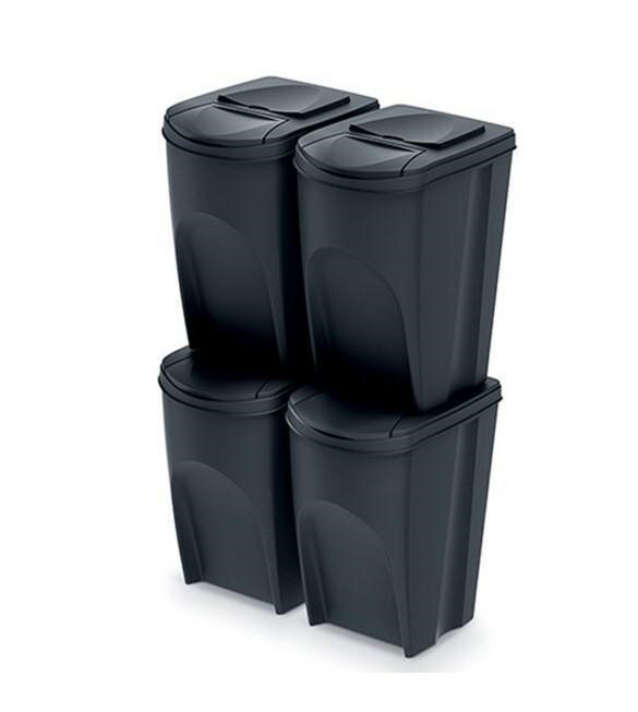 5905197469126 ЯЩИК ДЛЯ СБОРА МУСОРА KEDEN ABFALLEIMER 35 л КОМПЛЕКТ ИЗ 4 ПРЕДМЕТОВ - SCHWARZ RECYCLING Prosperpl 12590₽