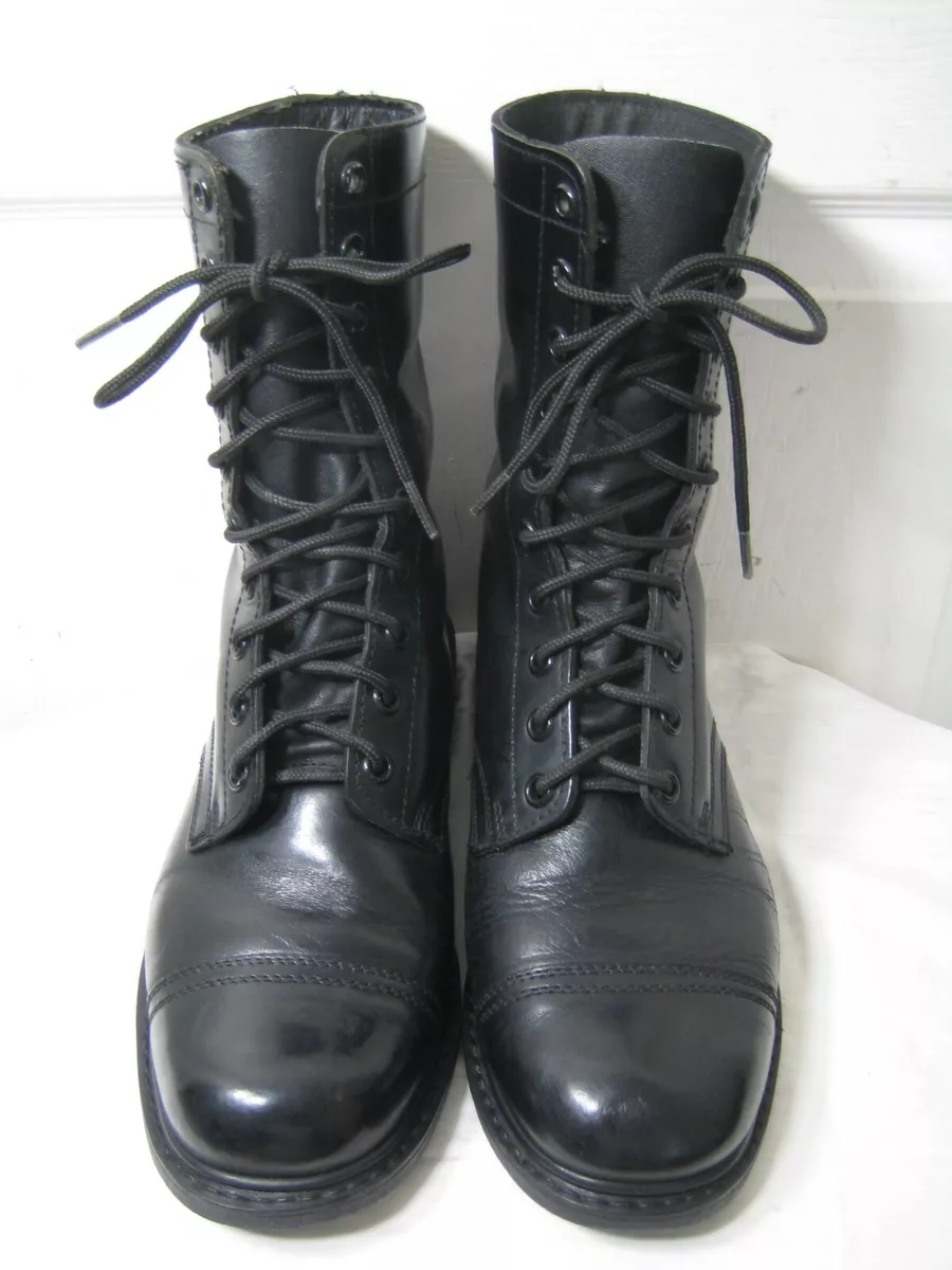 Black leather boots size clearance 10