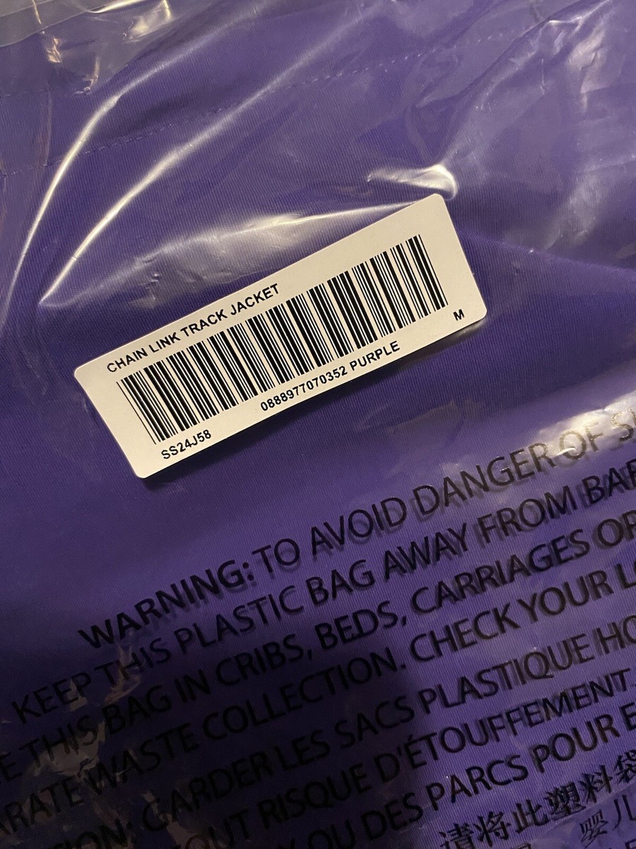 Supreme Inset Link Track Jacket Purple White Size Medium Supreme Inset Link Track Jacket Purple White Size Medium