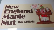 Baskin Robbins ice cream 1983 poster sign NEW ENGLAND MAPLE NUT 12" X 24"