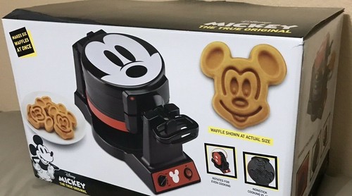 disney's mickey mouse 90th anniversary double flip waffle maker
