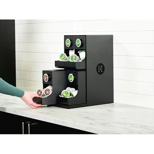 Keurig BRANDED Organizer 4 Count Modular Merchandiser Plastic Black FACTORY SEAL