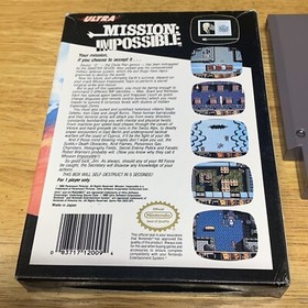 Mission: Impossible Nintendo NES Video Game Cartridge & Sleeve Tested Working