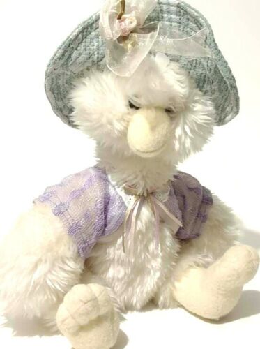Lucy Goose White Soft Cute Cuddle Mother Vintage Style Easter Lace And Sun Hat  - Afbeelding 1 van 4