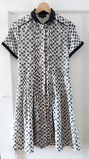 Jason Wu Target Button Down Pleated Shirt Dress XS, Wheel print