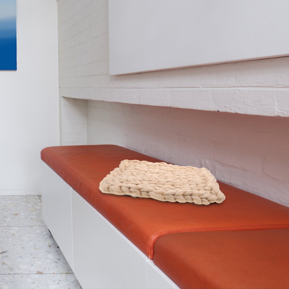 Handmade Knitted Weighted Blanket Soft Chunky Knit Throw Blanket For