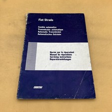 Fiat Strada Ritmo Automatic Transmission Factory Service Manual Guidebook Fiat Strada Ritmo Automatic Transmission Factory Service Manual Guidebook